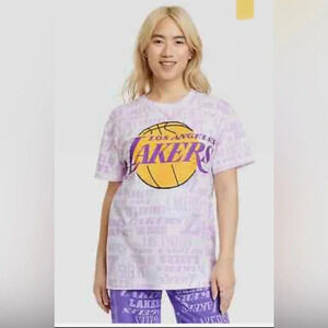 NBA Los Angeles Lakers logo short sleeve T-shirt